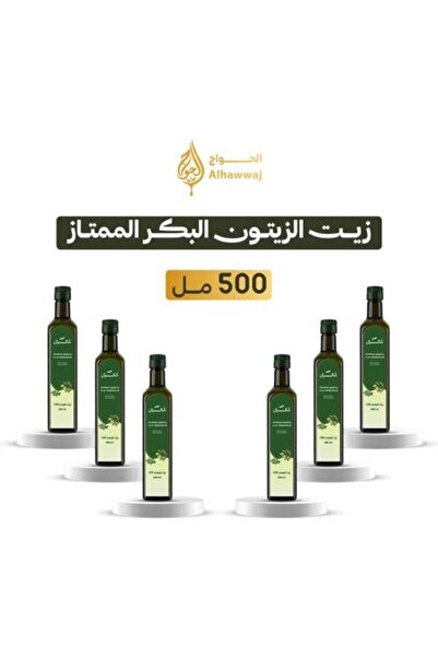 shukran 6 عبوات من زيت الزيتون البكر الممتاز، معصور على البارد، منخفض الحموضة