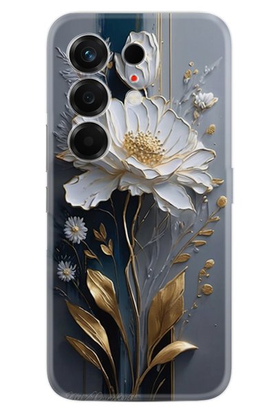 TECNO Camon 50 4G (CN5) Uyumlu Kılıf Silikon Kamera Korumalı Desenli Kapak Na...