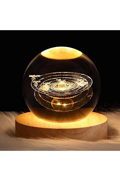 GENERAL An Newvint Children's 3D Solar System Crystal Ball Night Light Comes ...