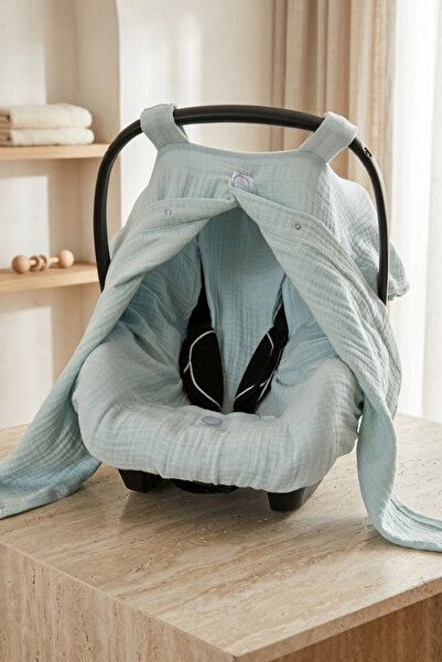 Joyous Mom Kids Muslin Stroller Cover and Cover Set, Baby Stroller Cover, 100...