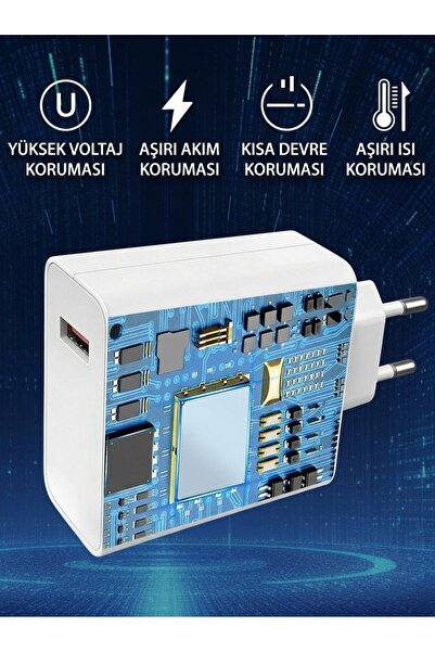 Deppo Trend Mi 17 Pro Max/17 Ultra/17T Pro/15/14/13/12/11/Note 13 Pro Plus/Poco/Mi Pad Uyumlu 120W Süper Hızlı Şarj Aleti Turbo Şarj Cihazı Adaptör ve USB Kablo