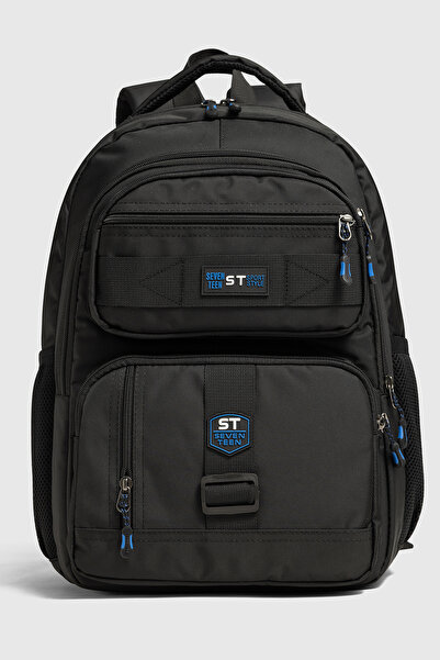Mypolo Astel St Multi-Compartment Black Daily and School Backpack - Orthopedi...