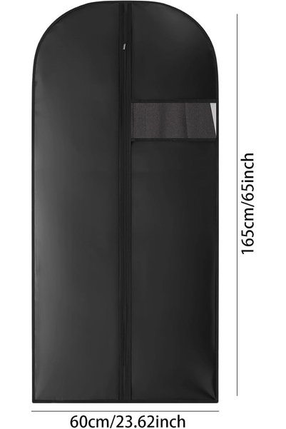 Kimmama Long Garment Bags for Hanging Clothes, Dress Bags, Garment Cover for Hanging Wedding Dress, Suit, Clothes