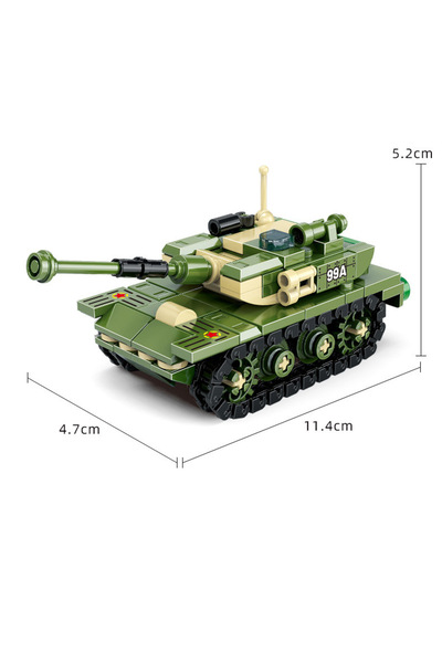 Choice Green Tanker opp bag Classic Military-themed Building Set with Tanks a...