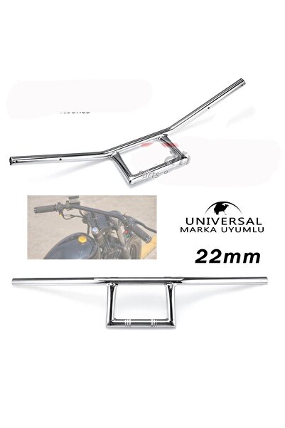 YSGMOTOPARTS Chopper Cafe Racer Direksiyon Universal 22 mm Krom 010C