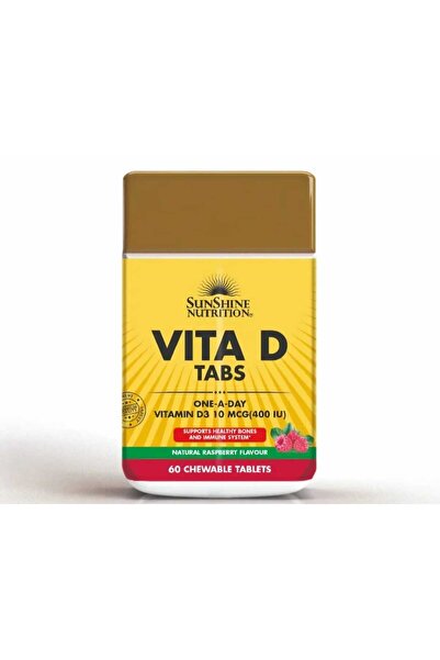 SUNSHINE VITA D TABS 400IU CHEWABLE TABLETS 60'S