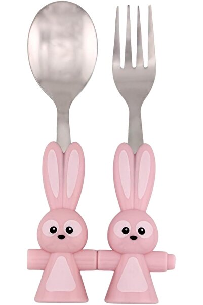 BrainGiggles Bregenzi Round Edge Stainless Steel Kids Cutlery Set with Cute H...