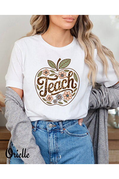Orielle Apple Teach Relaxed Silhouette t-shirt