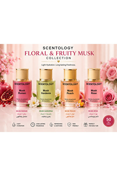 Scentology Doctor of perfums Floral & Fruity Musk Collection – 4 x 50ml Eau d...