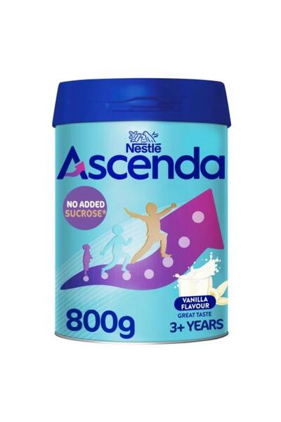 ASCENDO حليب أسيندا بنكهة الفانيليا للنمو للأعمار 3 سنوات فما فوق، 800 جرام