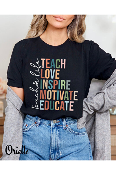 Orielle Tricou Negru Relaxed Fit Motivate