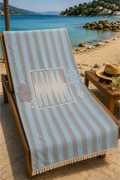 Generic Brand 100% Cotton Jacquard Buldan Peshtemal – Fringed Bath, Beach & Hammam Towel