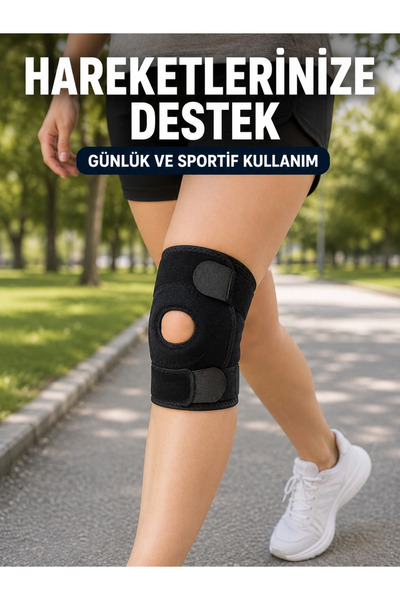Lisinya Ayarlanabilir Patella Dizlik Esnek Cırtlı Diz Kapağı Destekleyici Kıs...