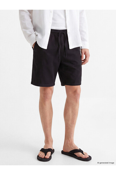LC Waikiki Pantaloni scurți pentru bărbați NEVAVM Relax Fit Gabardin