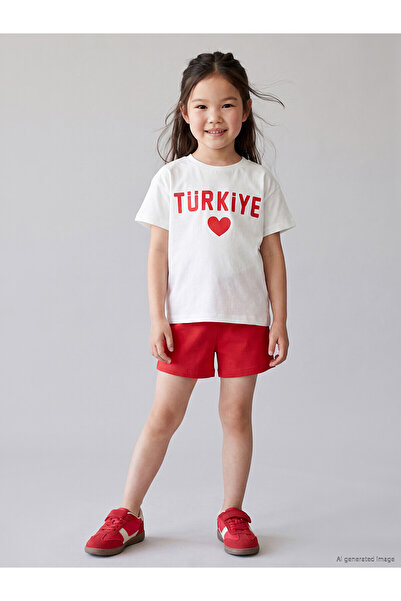 LC Waikiki Two Mt Shop Quality Lcw Kids Red Plain Standard & Regular Girls' S...