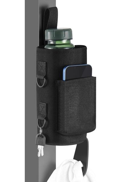 Domensi Magnetic Water Bottle Holder, Gym Water Bottle Carrier Case with Phon...