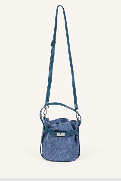 DeFacto Faux Leather Women's Handbag with Metal Lock Detail I4431Axns