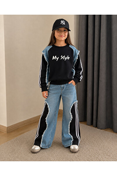 KOKOŞ BEBEK My Style Set din 2 piese pentru fete cu accesorii din denim - Vâr...