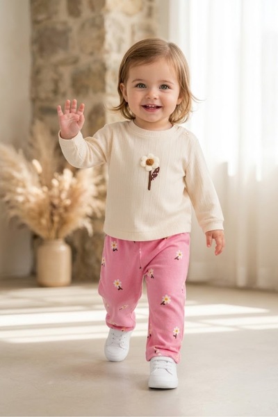 Kız Bebek Taytlı Takım