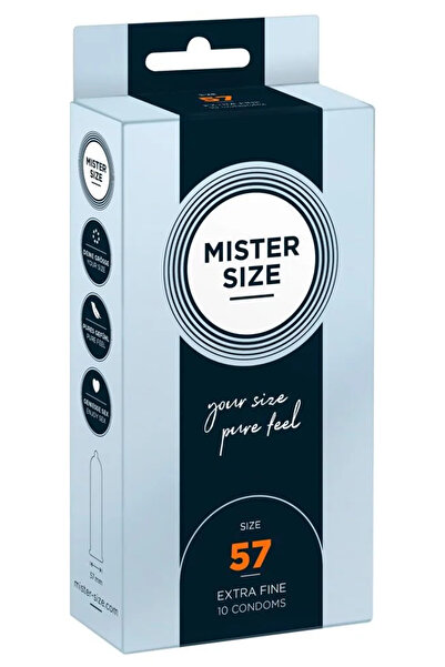 Mister Size Презервативи 57 мм, опаковка от 10 броя