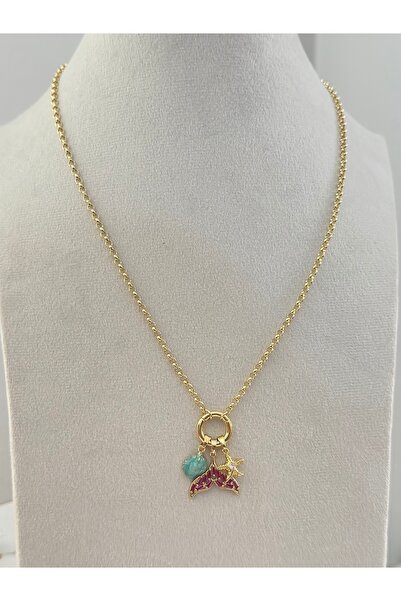 mibrillo 3-Piece Charm Necklace Summer Tred Necklace