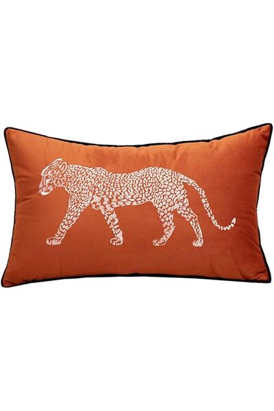 vctops Vctops Soft Velvet Decorative Pillow Cover, Leopard Pattern Pillow Cov...