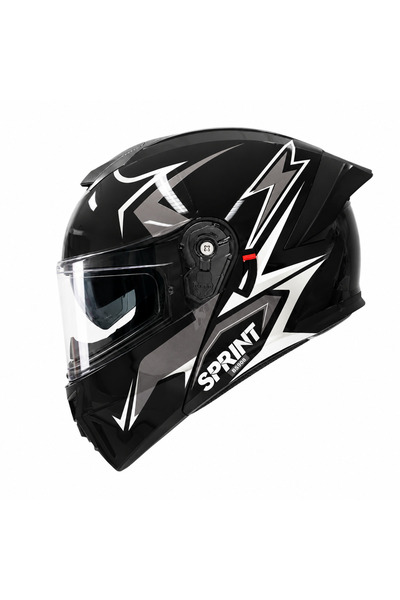 FIXATO Casca modulară pentru motocicletă/scuter Viper, cu vizieră dublă, prot...
