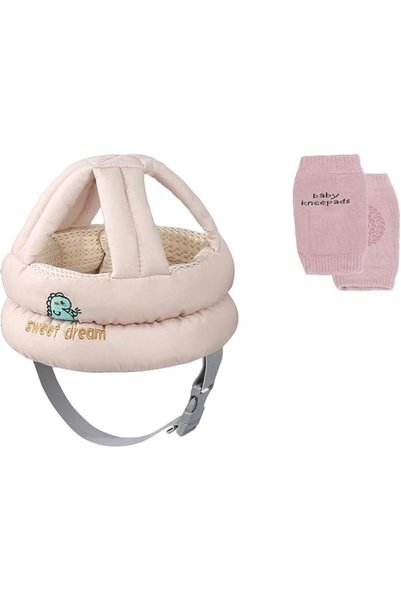 Hepiide [1+1] Baby Safety Helmet, with 1 Pair Knee Pads, Head Protection Todd...