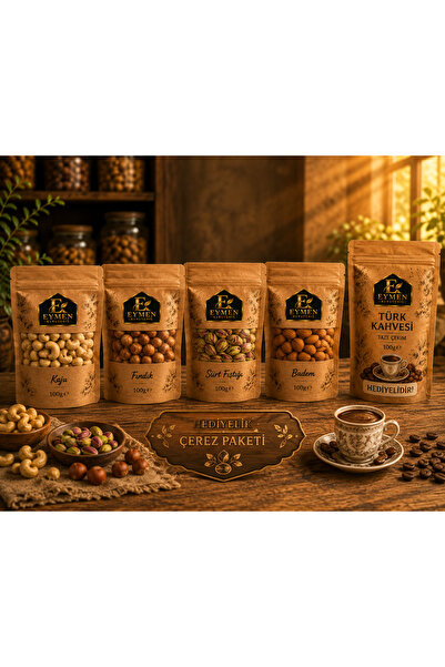 KURUYEMİŞ PAKETİ 5 Lİ SET TOPLAM 500 GR