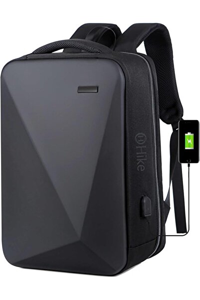 GENERAL Semi-Hard Shell Laptop Backpack with Integrated Lock and USB Port Wat...