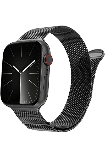 MUGIM Stainless Steel Magnetic Mesh Band for Apple Watch, Adjustable Replacem...
