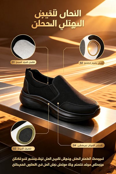 NajdEva Shop Men’s Slip‑On Walking Shoes, Breathable Knit Mesh Casual Loafers, Lightweight Cushioned Thick Sole Comfort Sneakers, Non‑Slip Outdoor Daily Shoes for Men