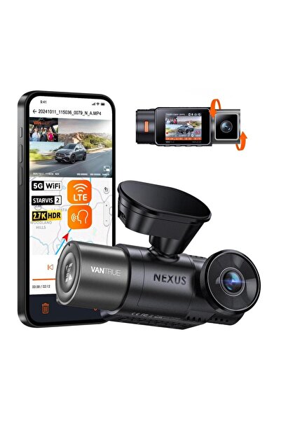 VANTRUE Cameră auto N2X, 2.7K (1944P+1080P) HDR, Wi-Fi, 30FPS, Control vocal,...