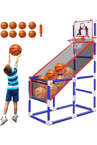 GENERAL Basketball Hoop for Kids,Height-Adjustable Basketball Hoop with Eight...