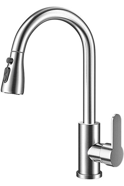 GENERAL Luxury Pull down Kitchen Faucet Chrome Plated with Dual Function Spra...
