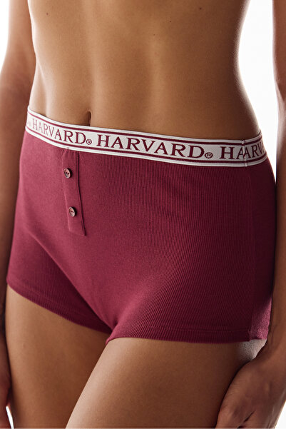 Penti Bordo Yüksek Bel Boyshort Külot