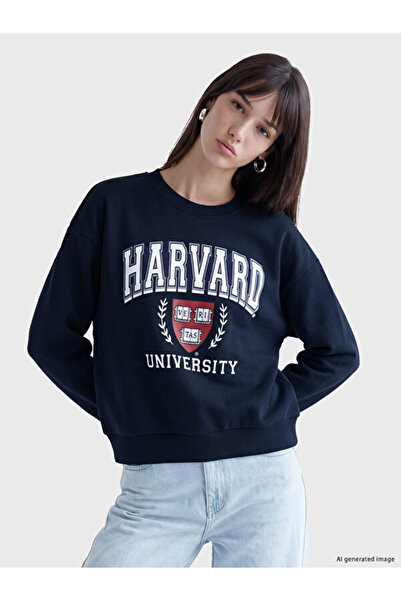 LC Waikiki Printed Loose Fit Women's Thick Sweatshirt for Style Enthusiasts f...