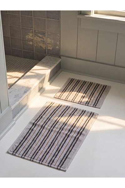 LC Waikiki Striped Bath Mat Set of 2 for Style Enthusiasts from Uzg Store