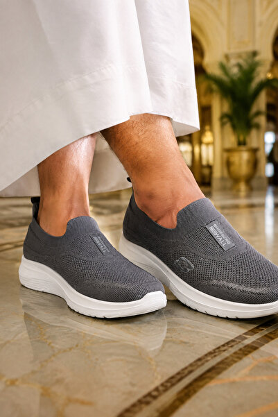 Generic Brand Men Slip‑On Knit Mesh Casual Shoes, Platform Cushioned Lightwei...