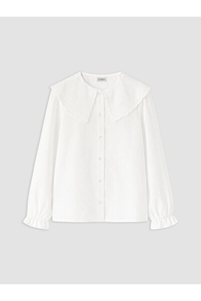 LC Waikiki Esvab • Modern & Distinctive Embroidered Girls' Shirt