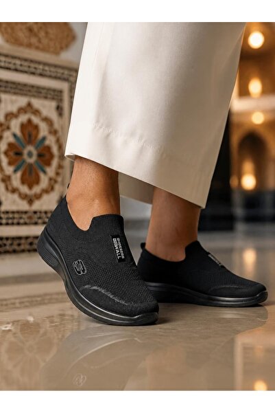 Generic Brand Men Slip‑On Knit Mesh Casual Shoes, Platform Cushioned Lightwei...