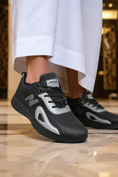 Generic Brand Trendy Color‑Contrast Men Mesh Sneakers, Soft Elastic Platform ...