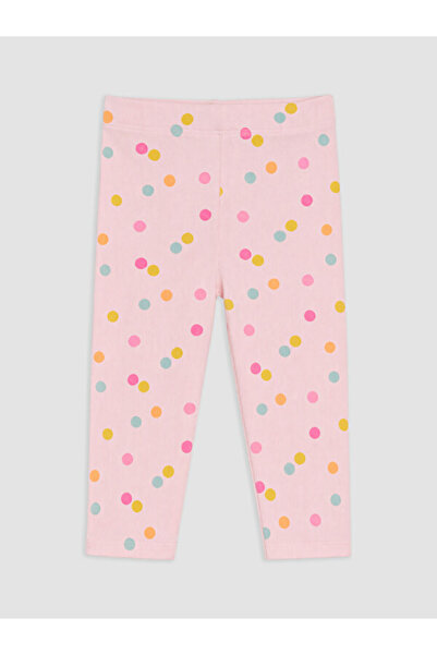 LC Waikiki Rmz Gi̇yi̇m Farkiyla Waist Drawstring Polka Dot Girls' Leggings