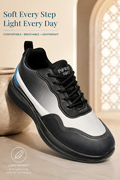 Generic Brand Color‑Splicing Men Casual Sneakers, Soft Rebound Platform Men S...