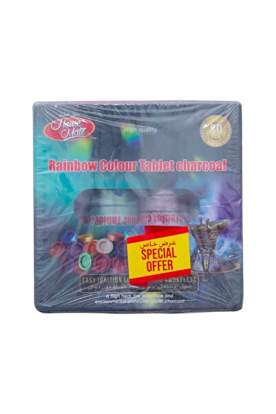 Homemate Home Mate Rainbow Colour Charcoal, 2 x 80 pcs, FB331