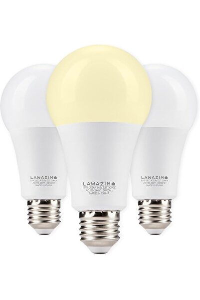 GENERAL مصباح LED 15 واط A70 E27-3 من لوازم، حزمة ضوء نهاري 6500 كلفن - مصابي...