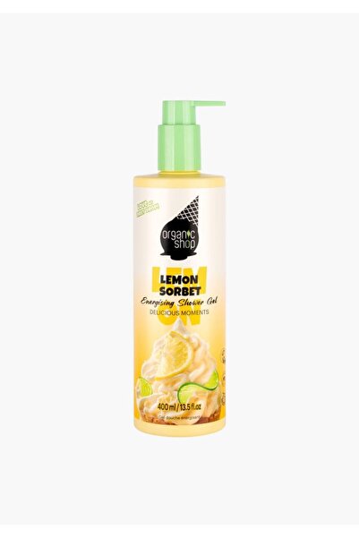 organic shop Energising Lemon Sorbet (Ice-Cream) Shower Gel – 400 ml