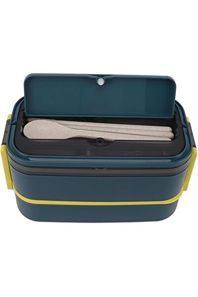 GENERAL Double-Layer 316 Stainless Steel Lunch Box with Storage Space, Large ...