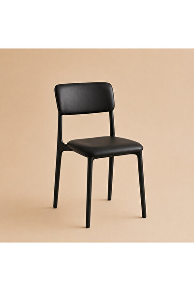 Palma homez كرسي سفره مودرن للمنزل والمطاعم مقاس 80×40×40 سم لون اسود