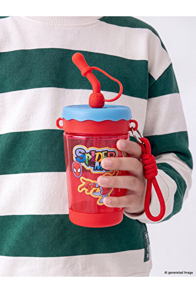 LC Waikiki Spider-Man Baskılı Çocuk Pipetli Suluk 500 ml
